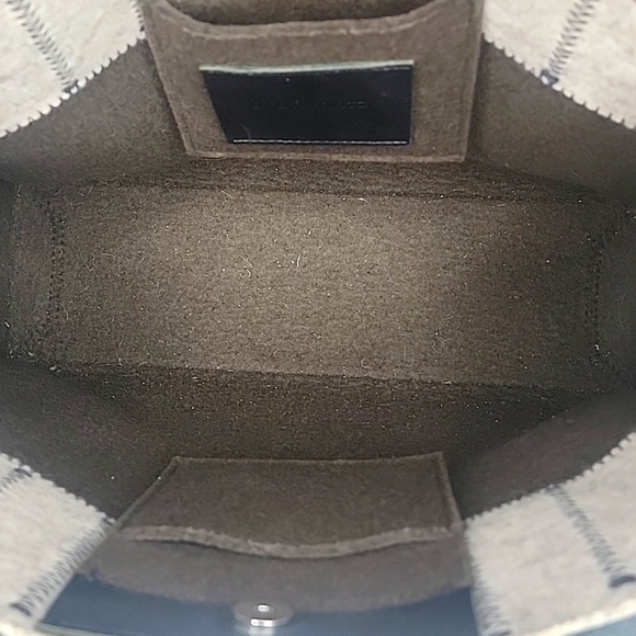 Graf Lantz Jaunt Merino Wool Green & White Tote - Picture 6 of 6